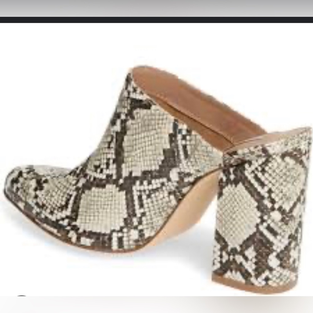 Steve Madden Snake print mule